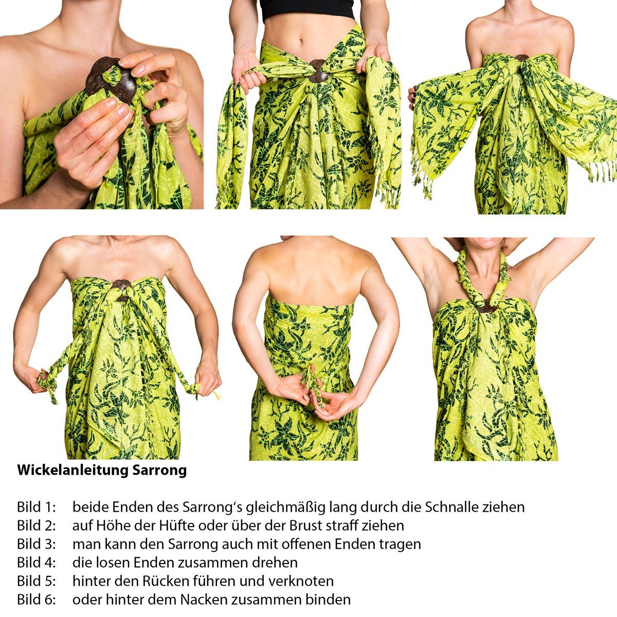 PANASIAM Pareo Sarong Wachsbatik auch in großen Größen als Strandtuch oder, Strandkleid tragbar Bikini Cover-up Tuch für den Strand Wrap Überwurf