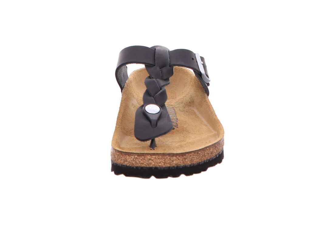 BIRKENSTOCK Komfort Sandalen schwarz Gizeh Braided FL Black