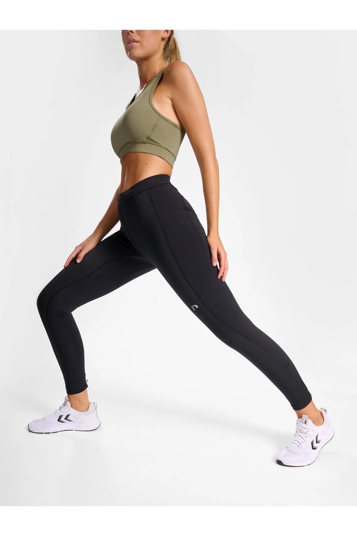 NEWLİNE  Sport-Leggings - Schwarz - Mittlerer Bund
