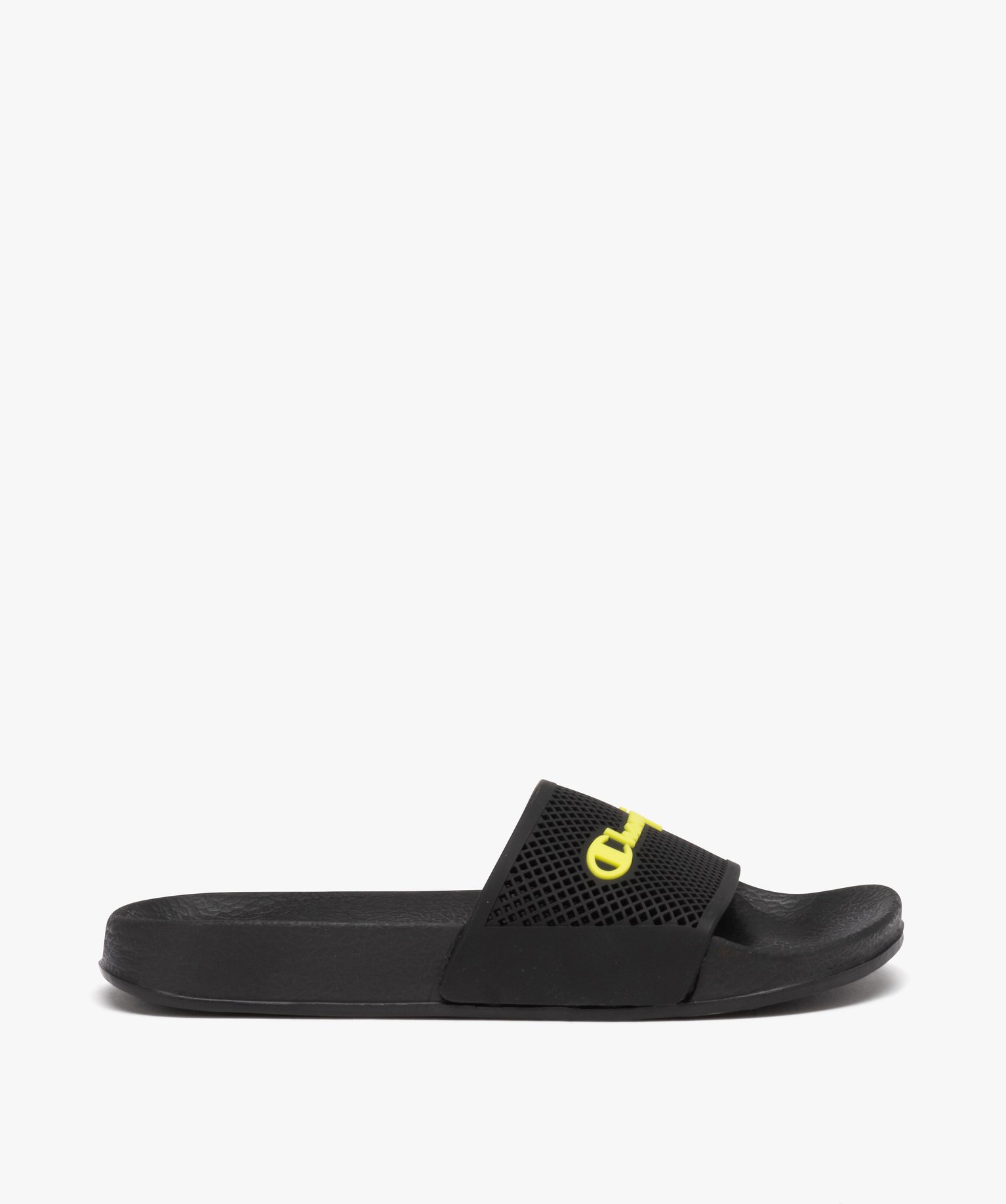 Mules de piscine Garçon unies à picots - Champion noir | GEMO