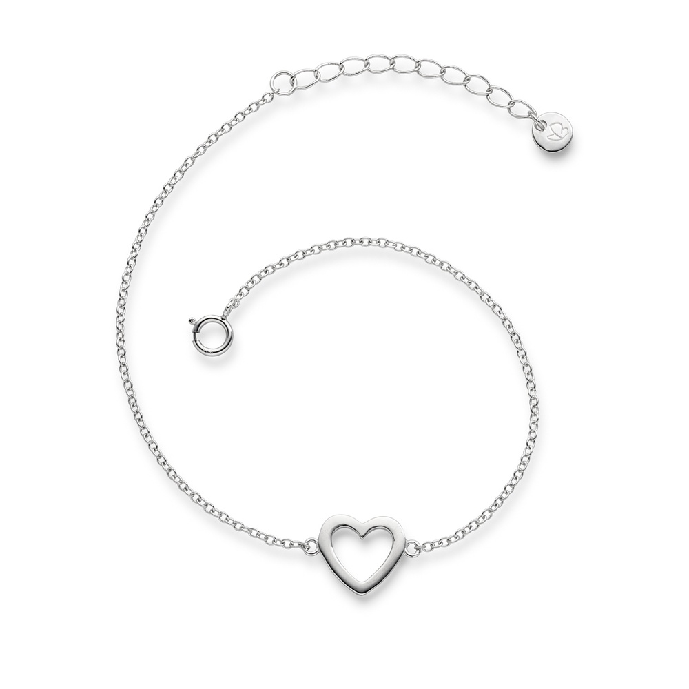 Glanzstücke München Bracelet en argent Coeur Argent sterling en Argent Bracelet