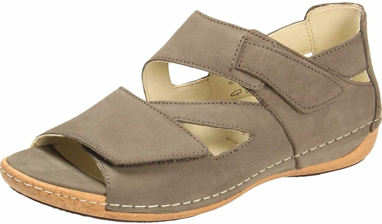 WALDLÄUFER Komfort Sandalen grau Sandalette