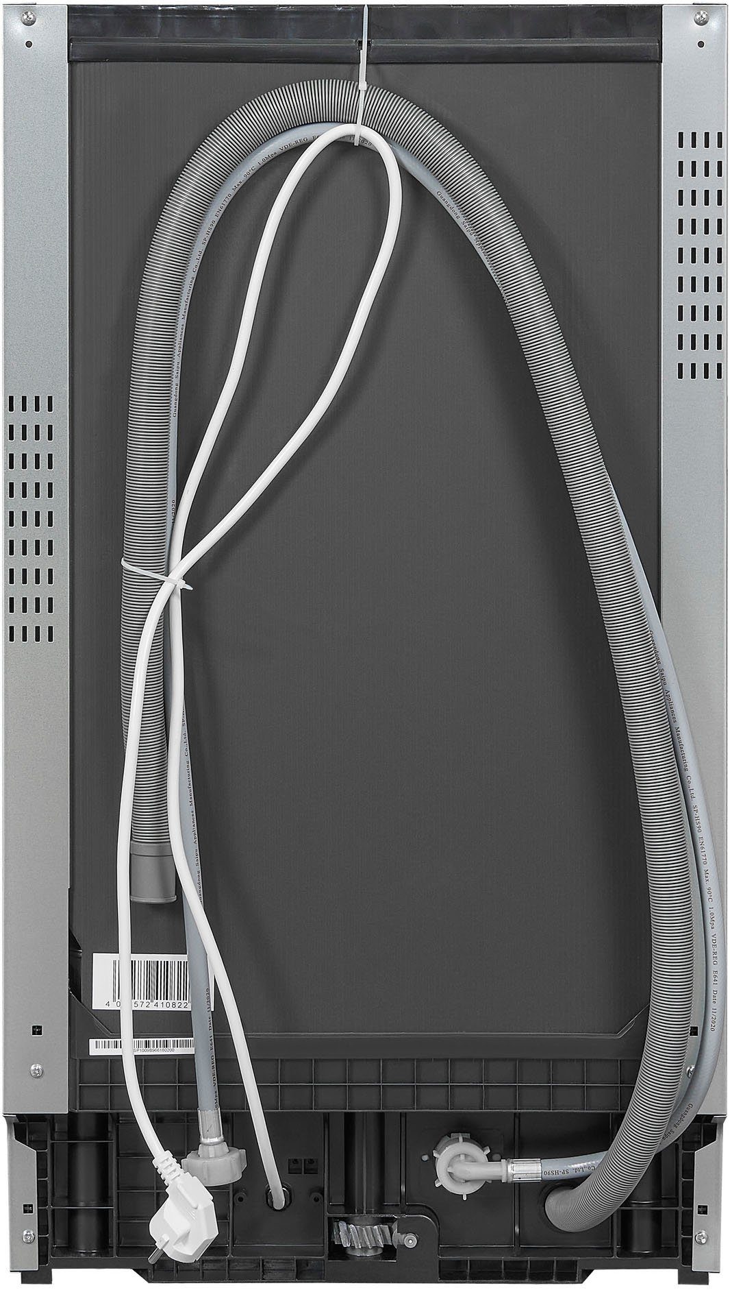 exquisit vollintegrierbarer Geschirrspüler, EGSP1009-E-030E silber, 9 l, 9 Maßgedecke, 45 cm breit