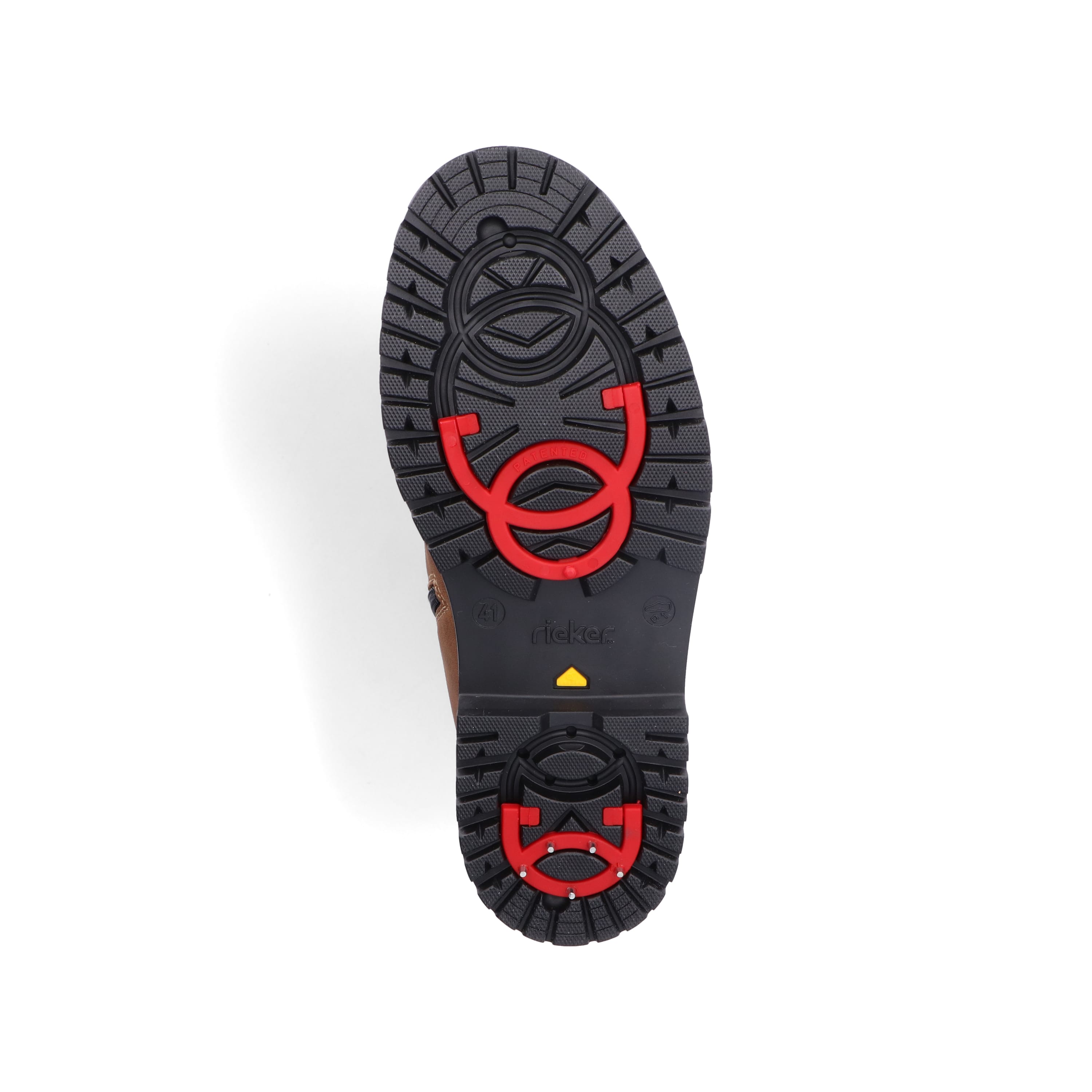 Rieker Herren Schnürstiefel hellbraun-schwarz