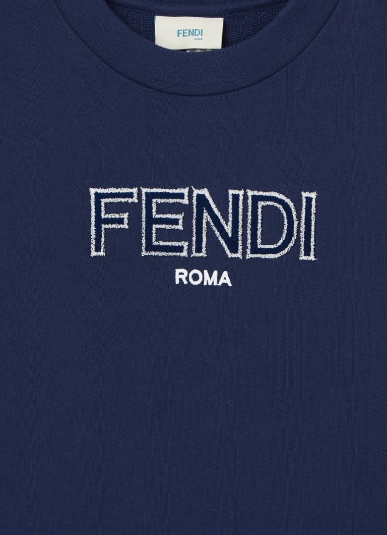 Luźny sweter Fendi z logo 3D