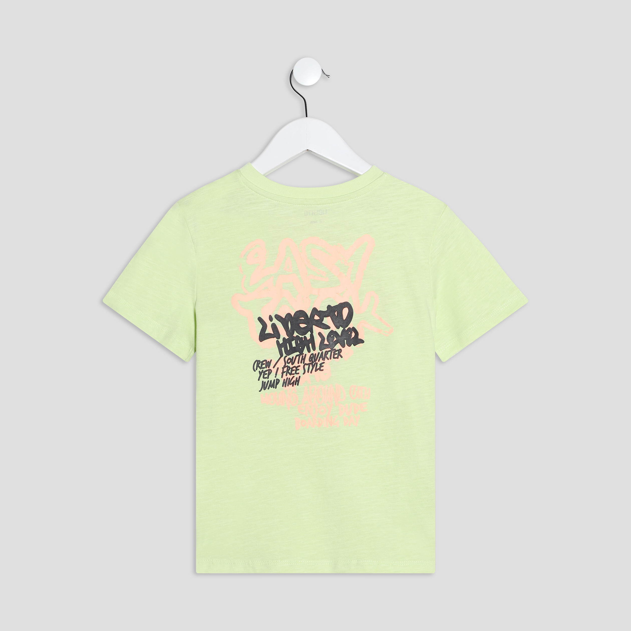 T-shirt Liberto vert anis garçon | La Halle