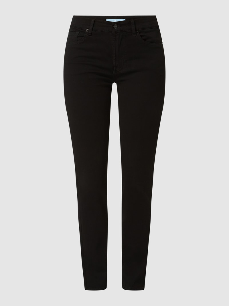 Slim Fit Jeans mit Lyocell-Anteil Modell 'Roxanne' in schwarz