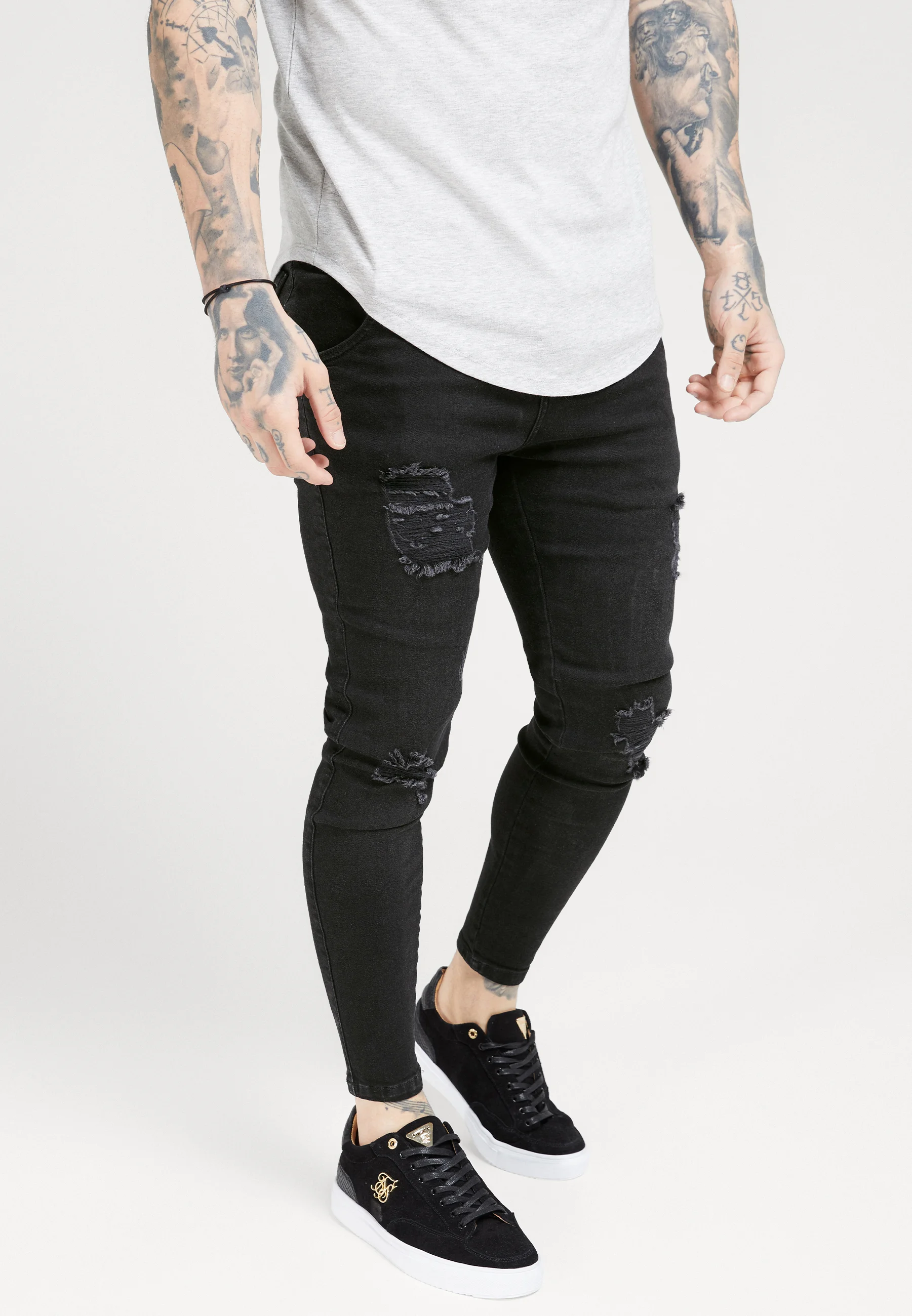 Vaqueros SIKSILK DISTRESSED SUPER Skinny Fit