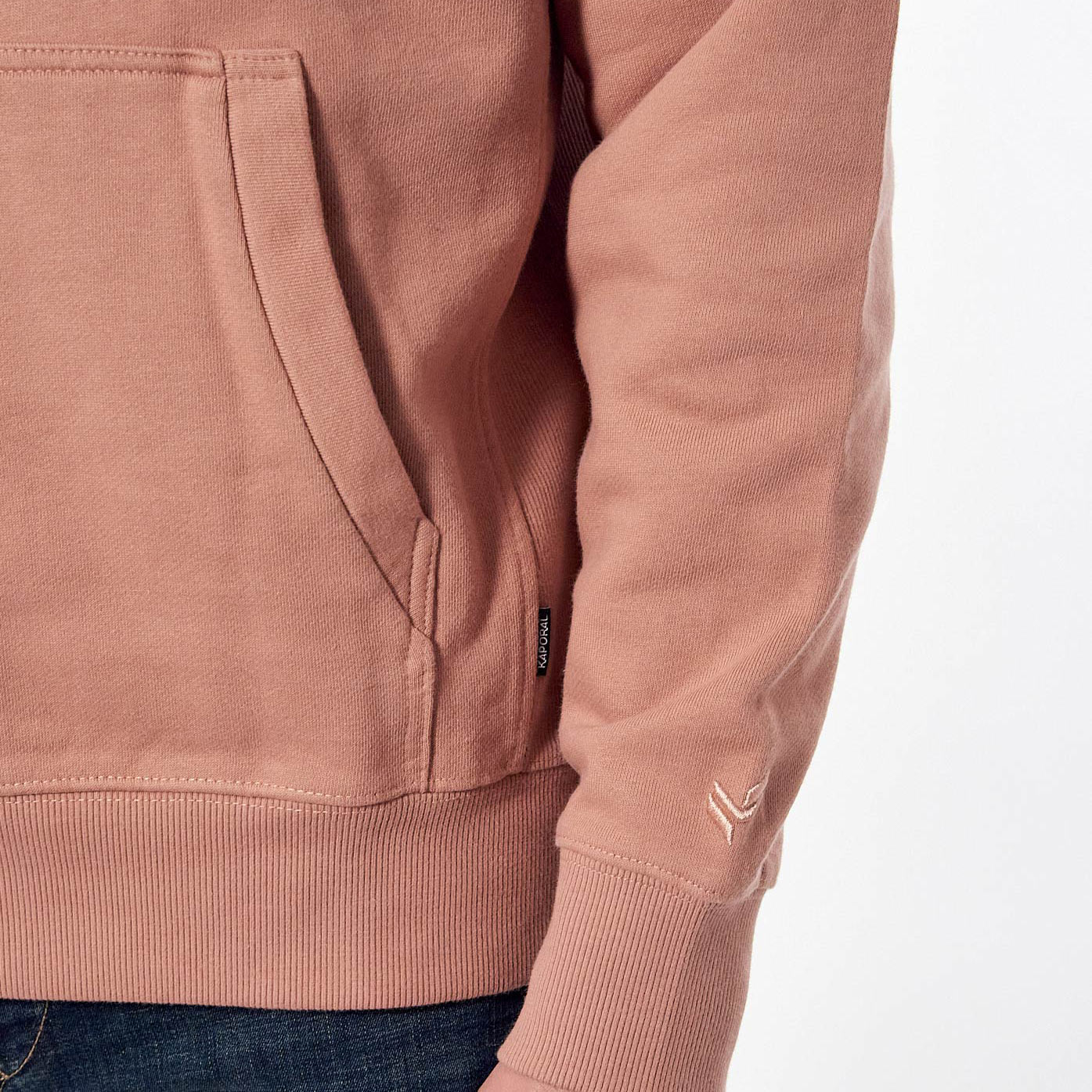 POWEL  Sweat vieux rose Homme en 100% coton