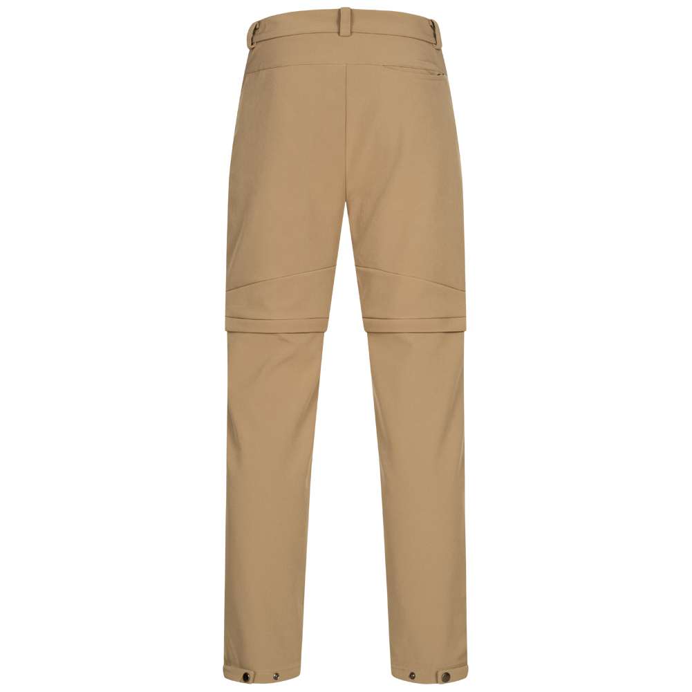 KIRKJUBØUR® Zip-Off Herren 2-in-1 Trekking Wanderhose braun