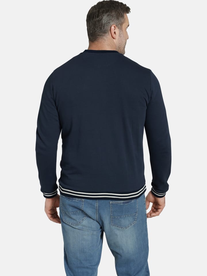 Charles Colby Sweatshirt EARL BRODIE in dunkelblau günstig kaufen
