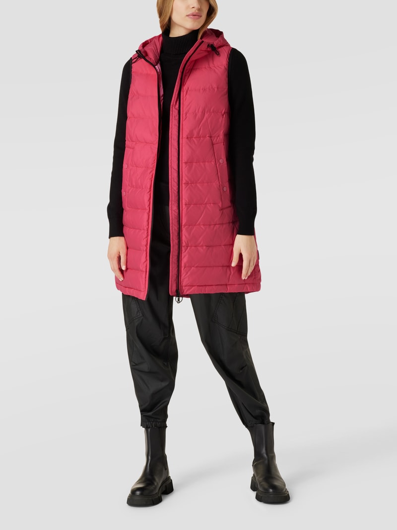 Weste mit Label-Details in pink