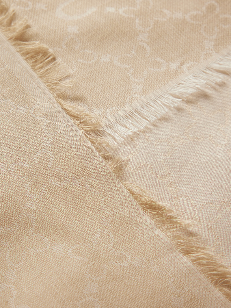 Schal mit Allover-Muster Modell 'Stola' in beige