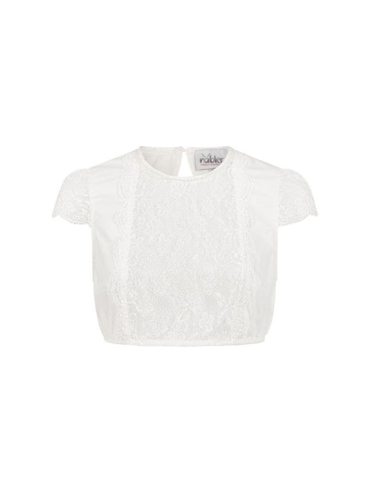 Nübler Dirndlbluse Kurzarm Emanuelle in Creme günstig kaufen 38