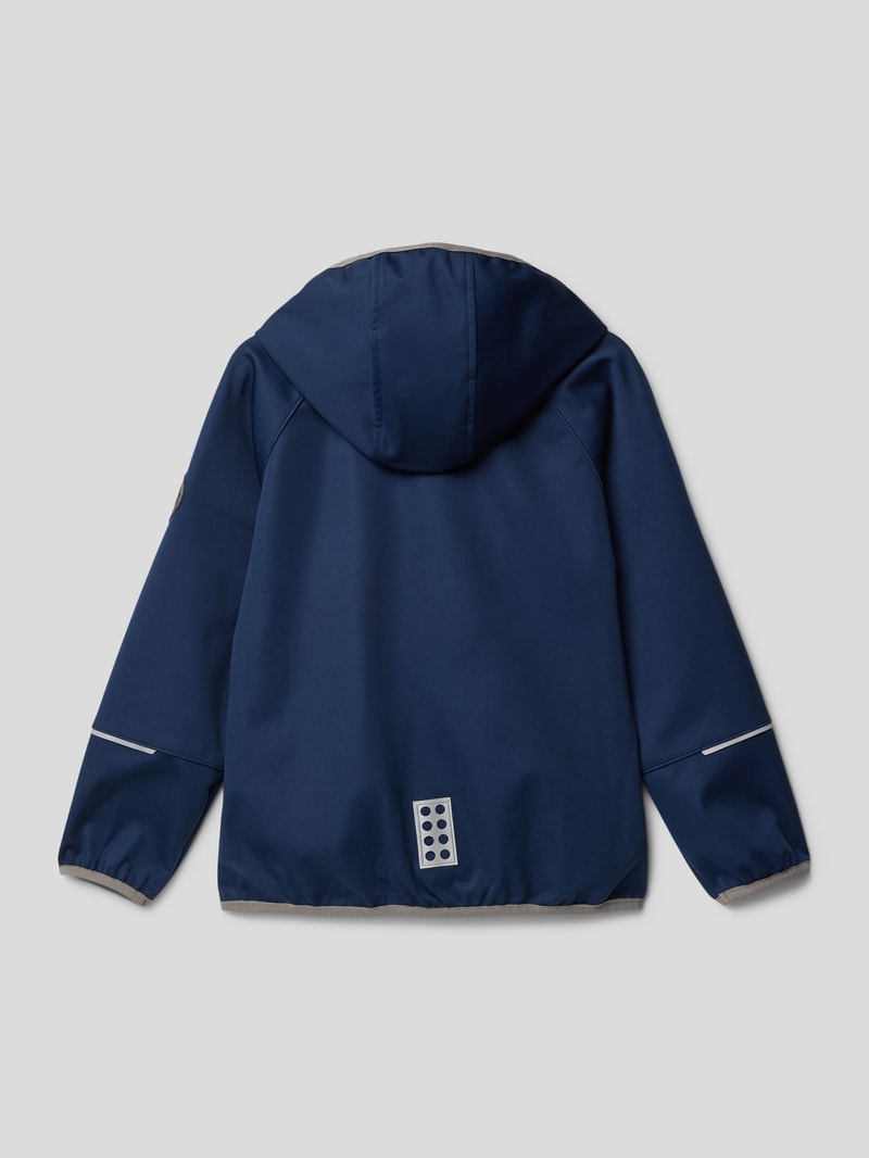 Softshell-Jacke mit abnehmbarer Kapuze Modell 'SEFRIT 200' in marineblau