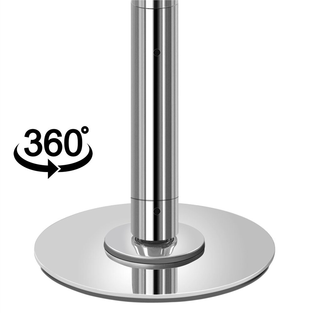 Yaheetech Pole Dance Stange, Tanzstange 45 mm, 225 bis 274,5 cm Höhenverstellbar, Strip Stange