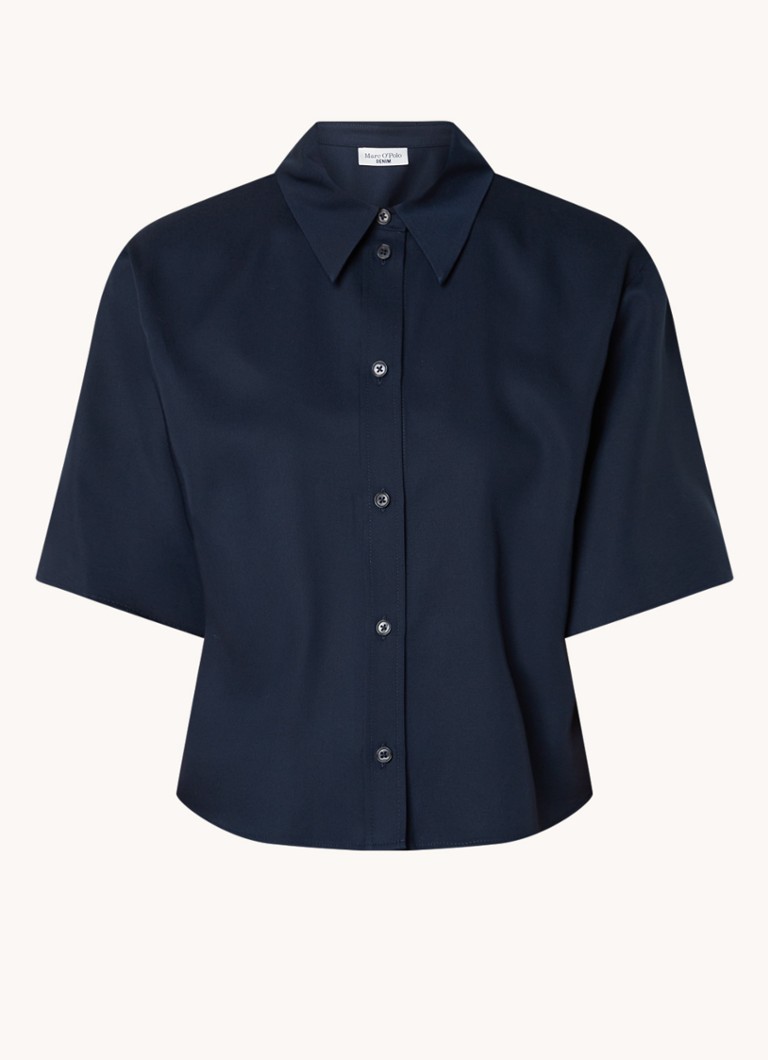 Zkrácená halenka Marc O'Polo Denim z lyocellu