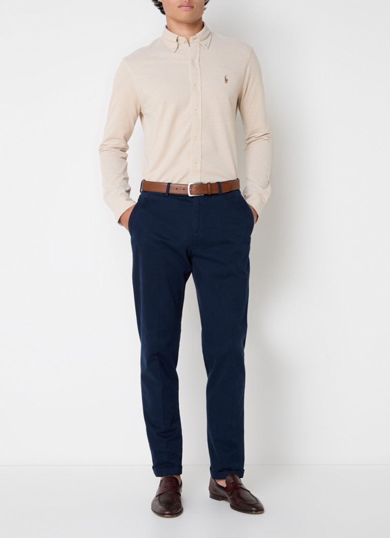 Cămașă clasică din bumbac matlasat de la Ralph Lauren, cu logo brodat.