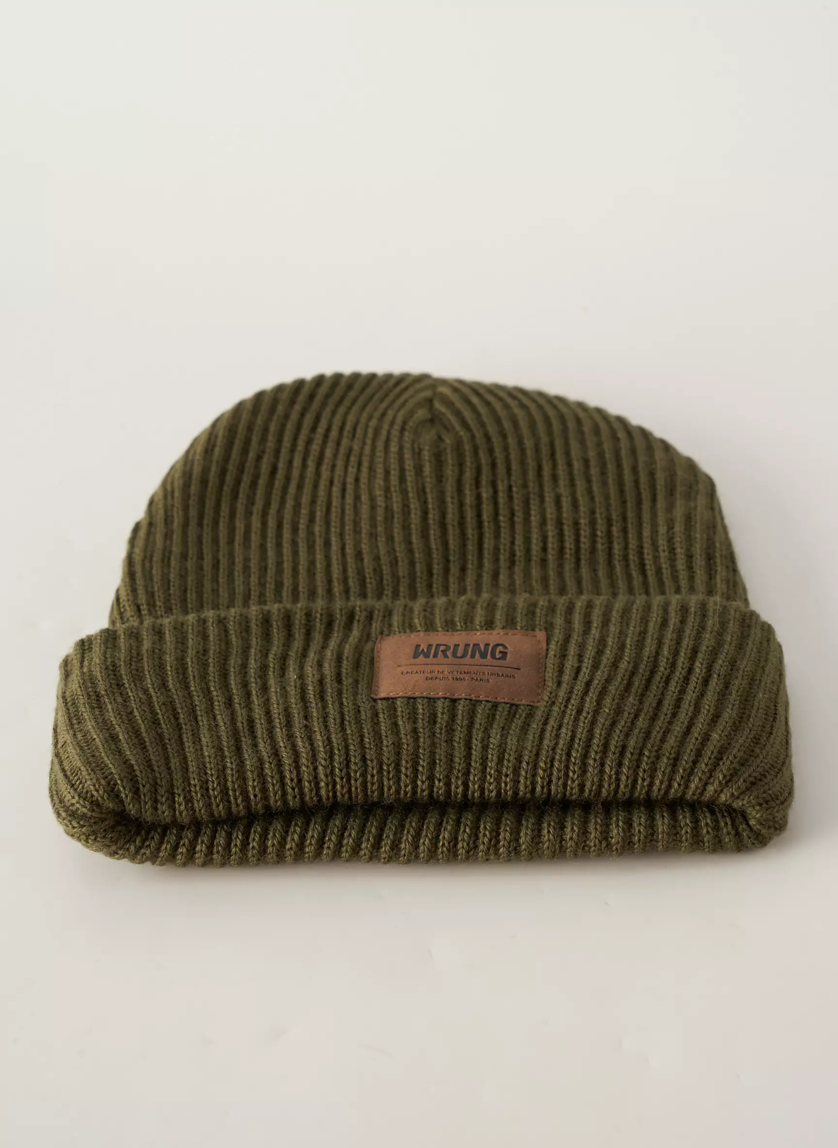 Wrung Bonnets Homme couleur vert