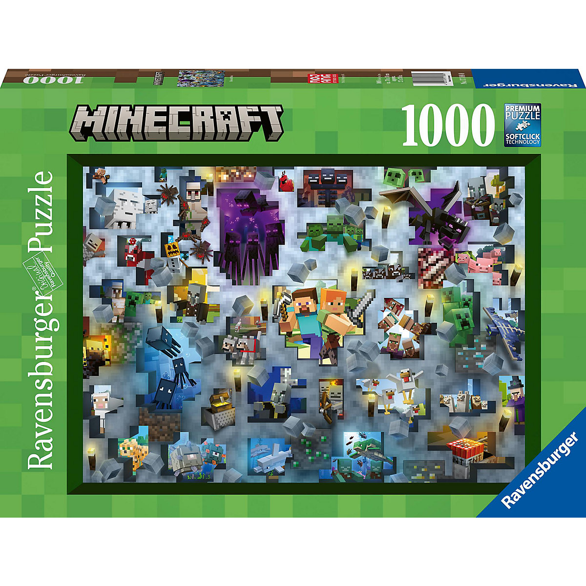 Puzzle 17188 - Minecraft Mobs - 1000 Teile Minecraft Puzzle