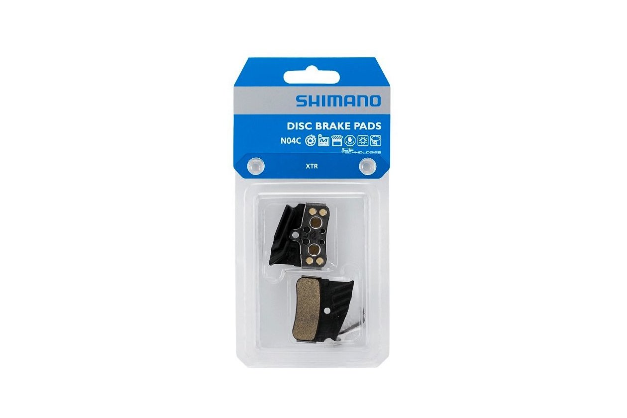 Shimano Scheibenbremsbelu00e4ge N04C Metall Ku00fchlrippen