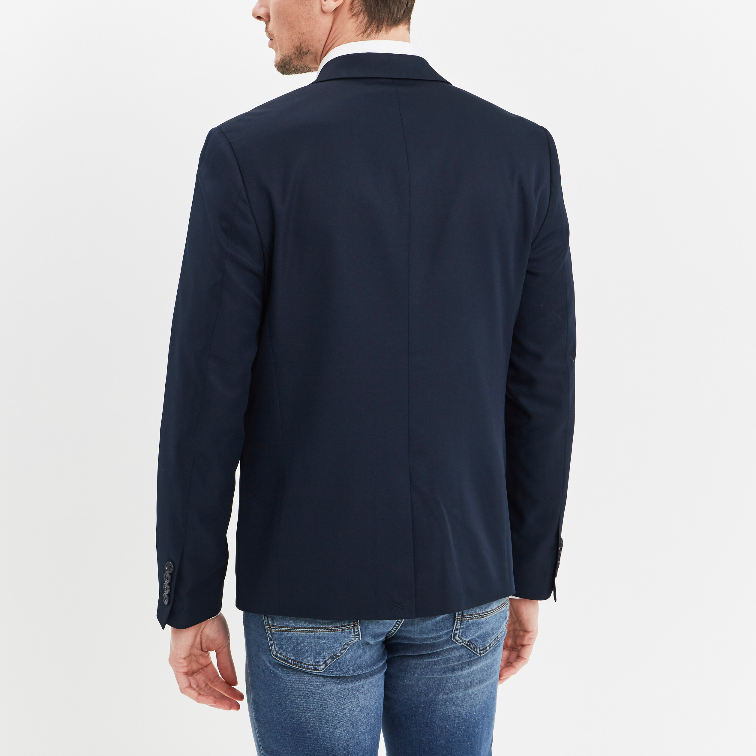 Veste de costume droite bleu marine homme | La Halle