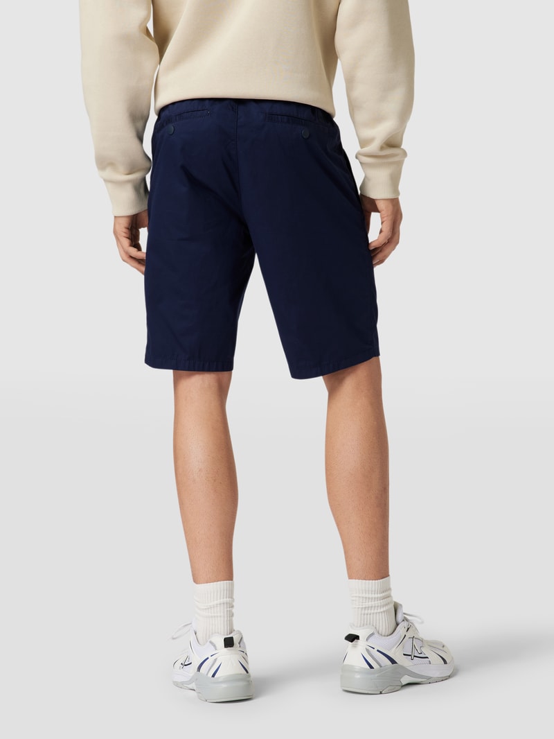 Bermudas mit elastischem Bund in marineblau