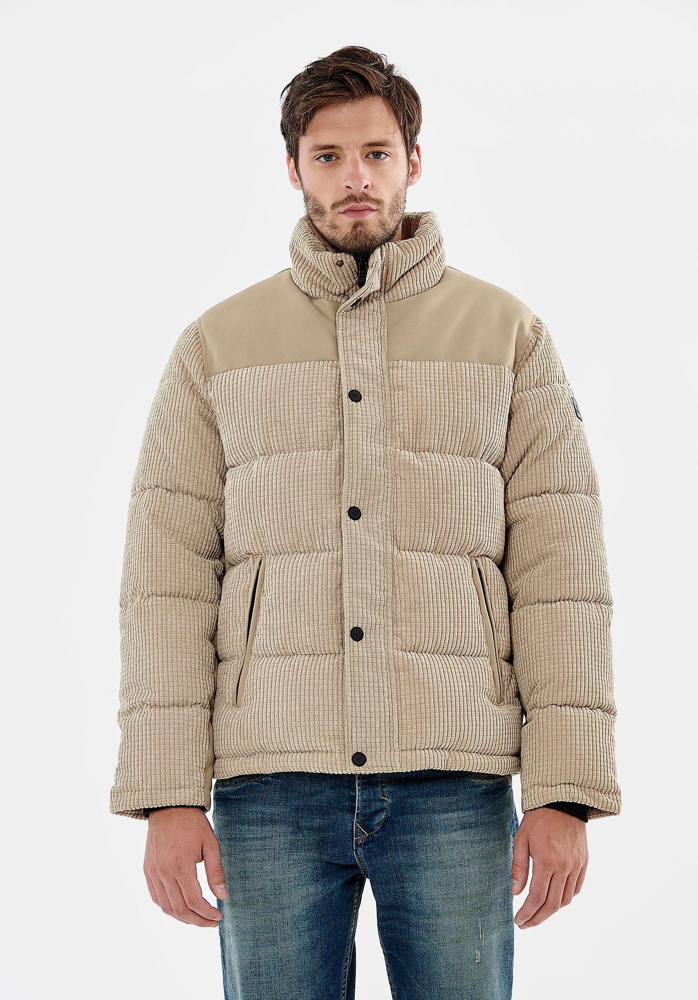 CALLO  Doudoune beige homme
