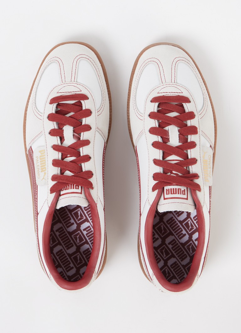 Puma Palermo zamšādas kedas ar ādas detaļām