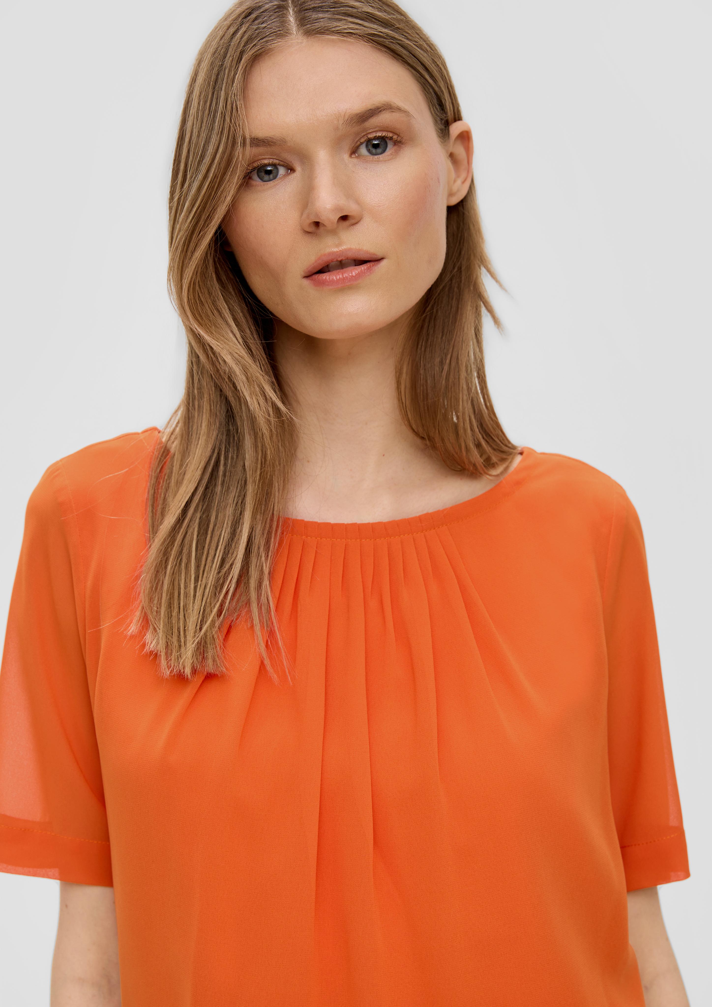 Chiffon-Bluse mit Drapierung  2142545-2393