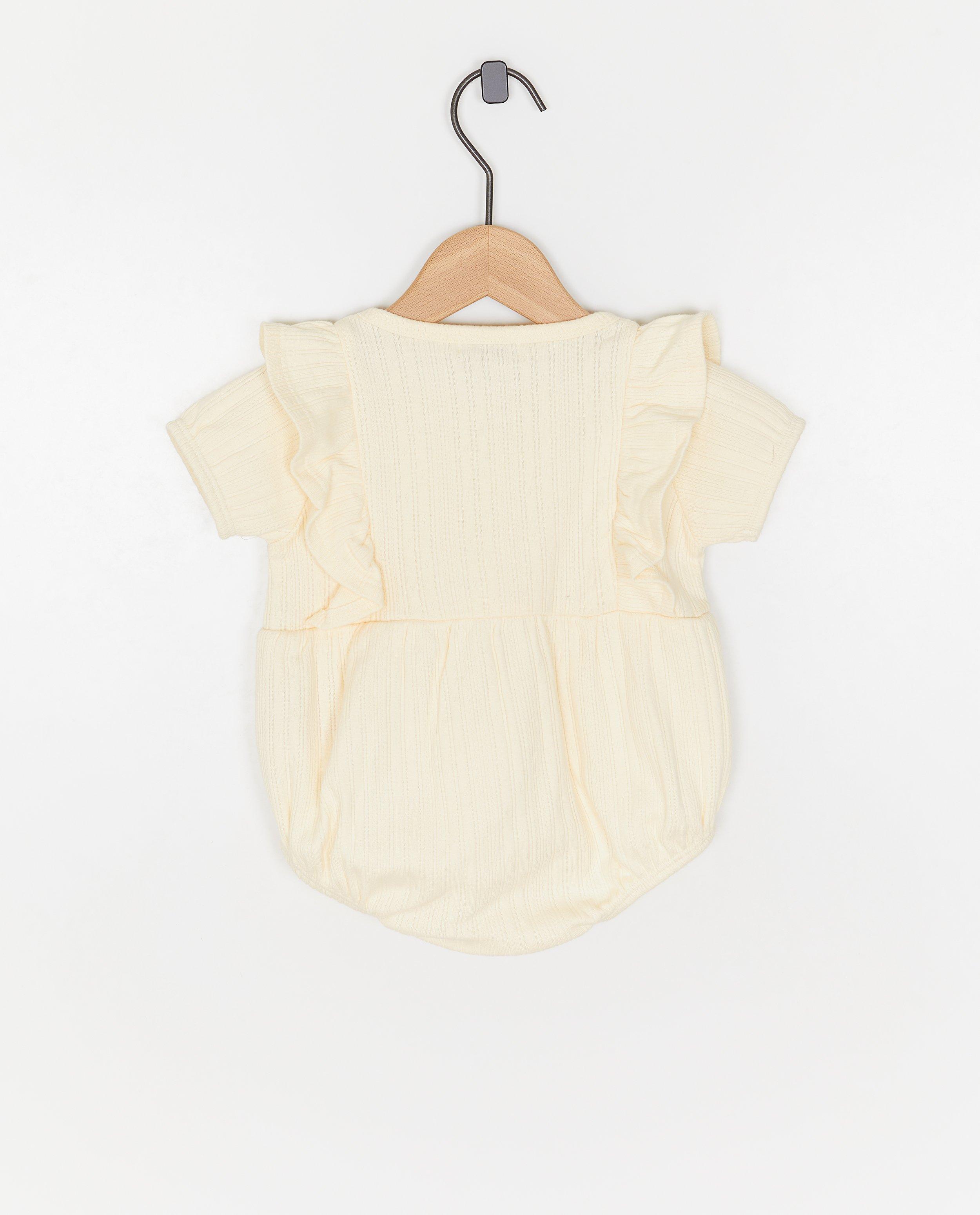 Dirkje szett: romper + fejpánt fehér