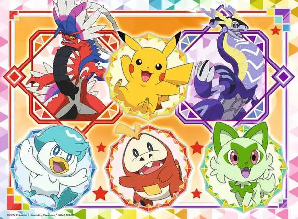 Kinderpuzzle ab 6 Jahren - Pokémon Karmesin und Purpur - 100 Teile