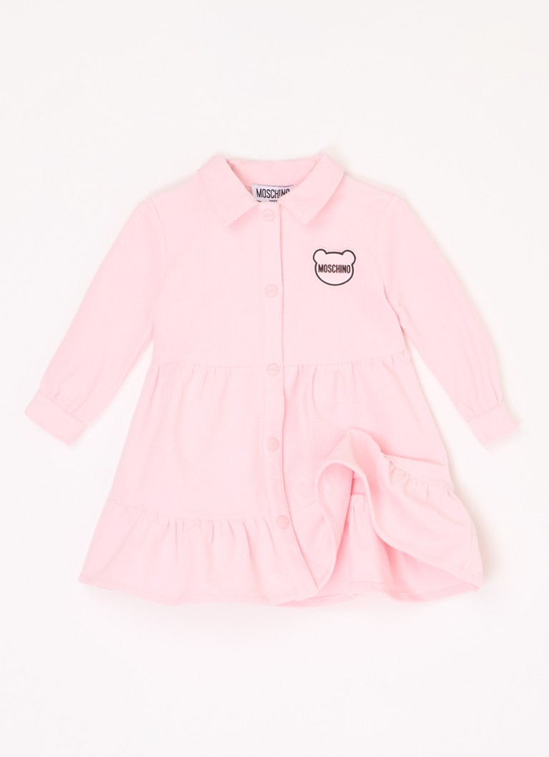 Rochie tip cămașă Moschino din catifea reiată