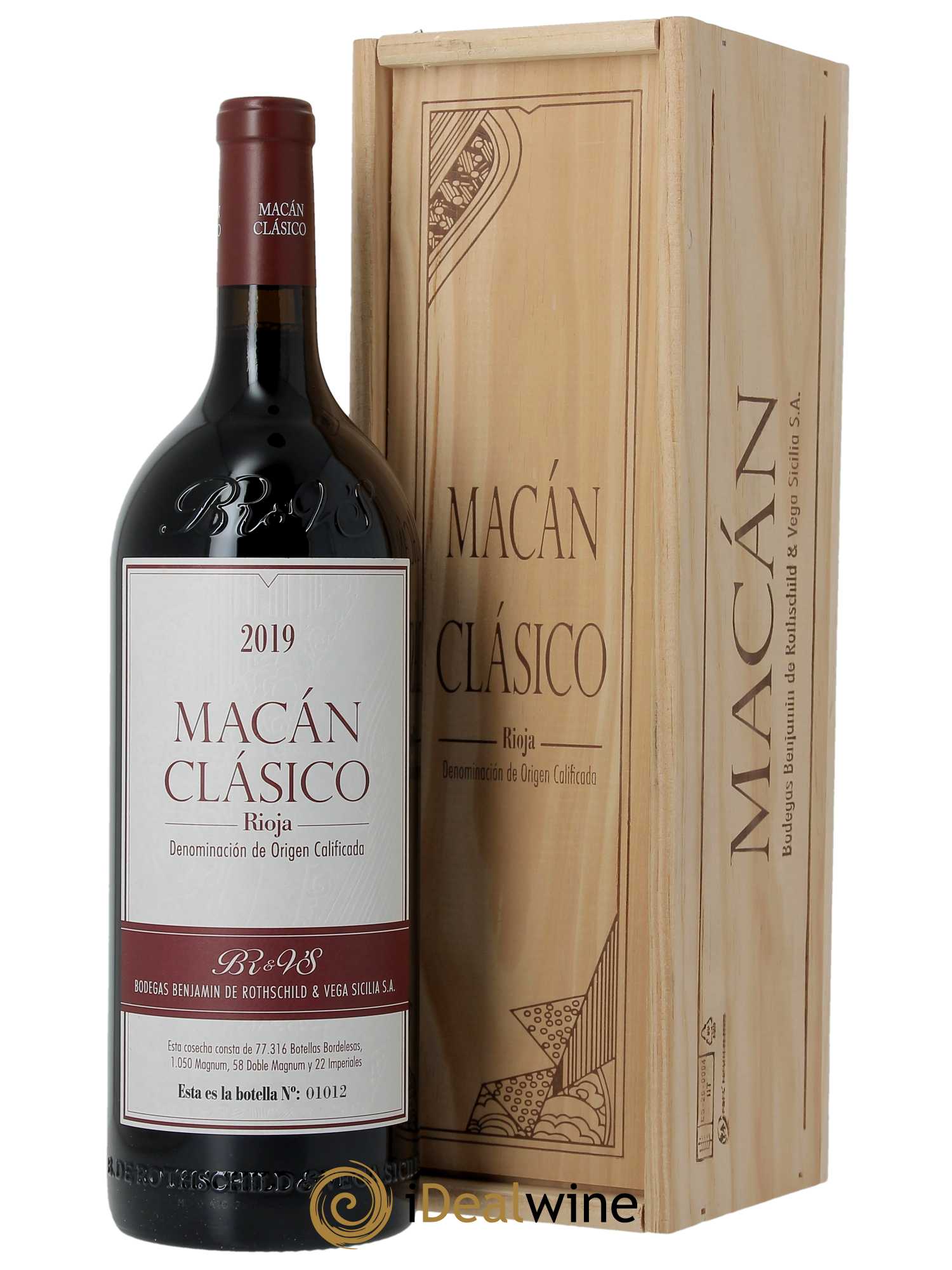 Rioja DOCa Macan Benjamin de Rothschild & Vega Sicilia S.A  2019 - Lot de 1 Magnum