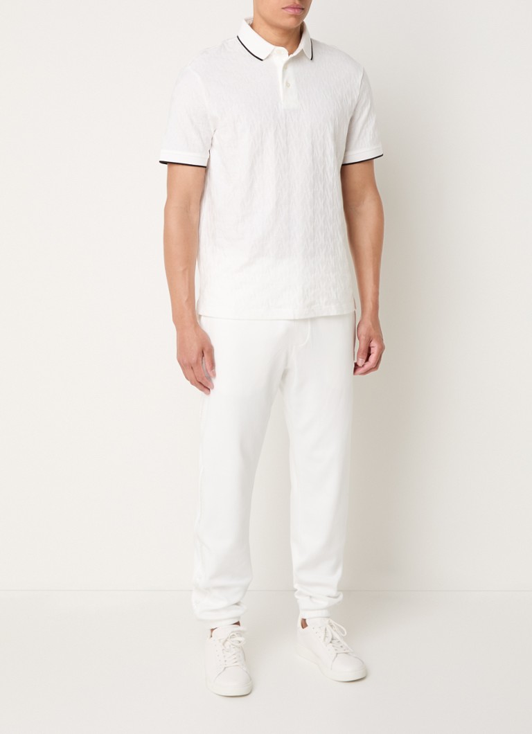 Polo Armani Exchange de corte regular com estampa do logotipo