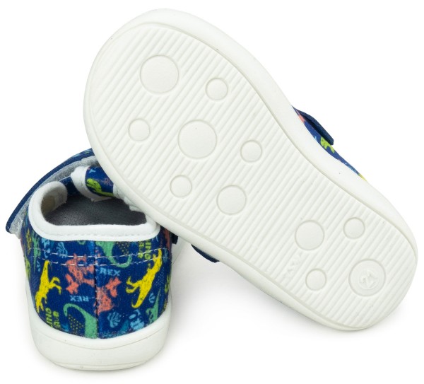 Jonap baby ~ LowCut Klettschuh ~ Blue Dino