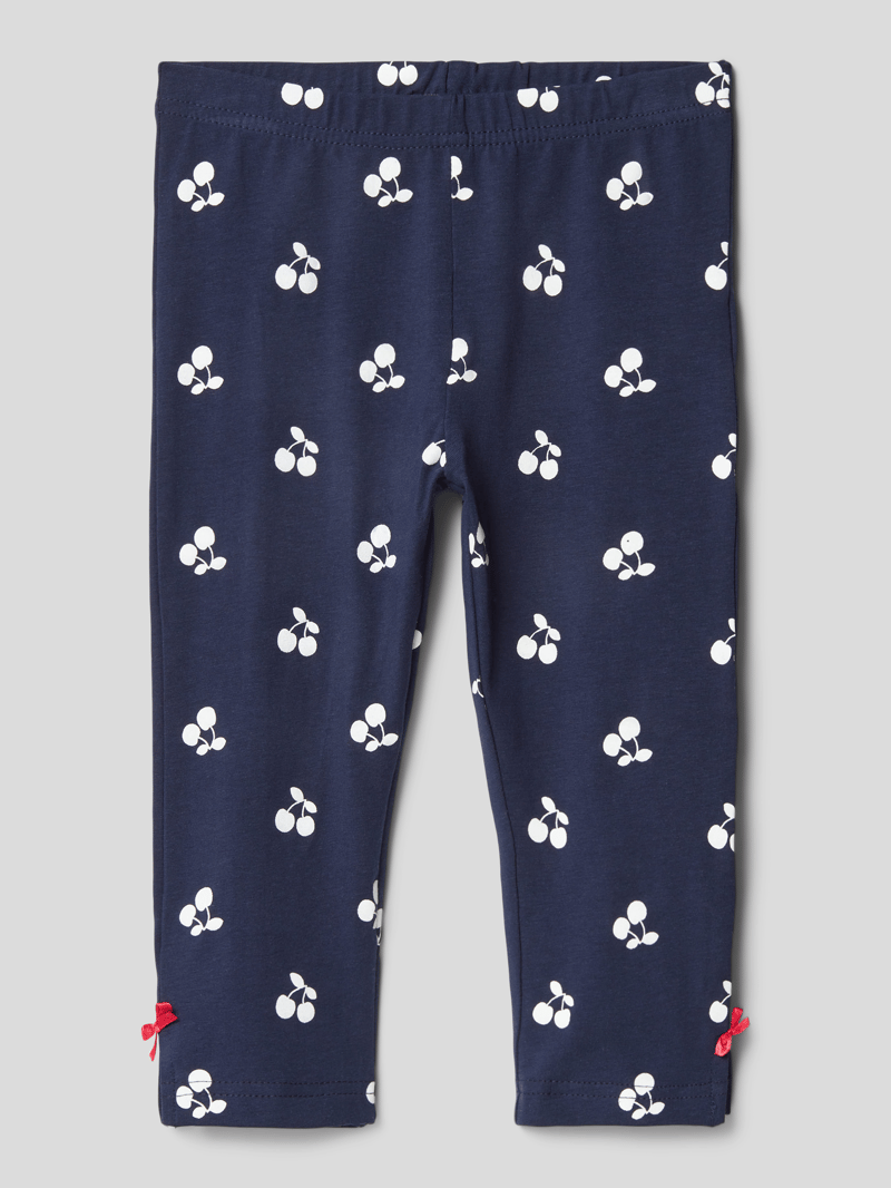 Leggings mit Allover-Muster in blau