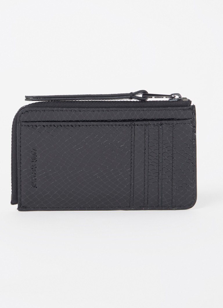 Zadig&Voltaire Wild – carcasă lucioasă pentru carduri din piele texturată de vițel.