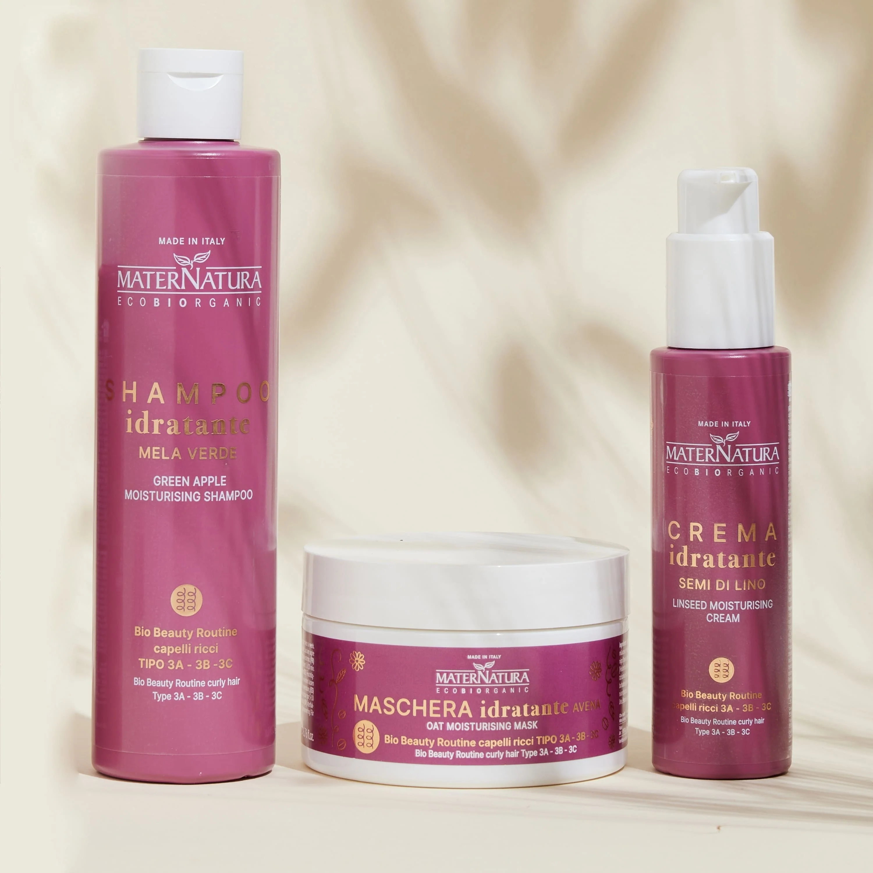 Champú hidratante para cabello rizado con manzana verde - Champú para rizos definidos