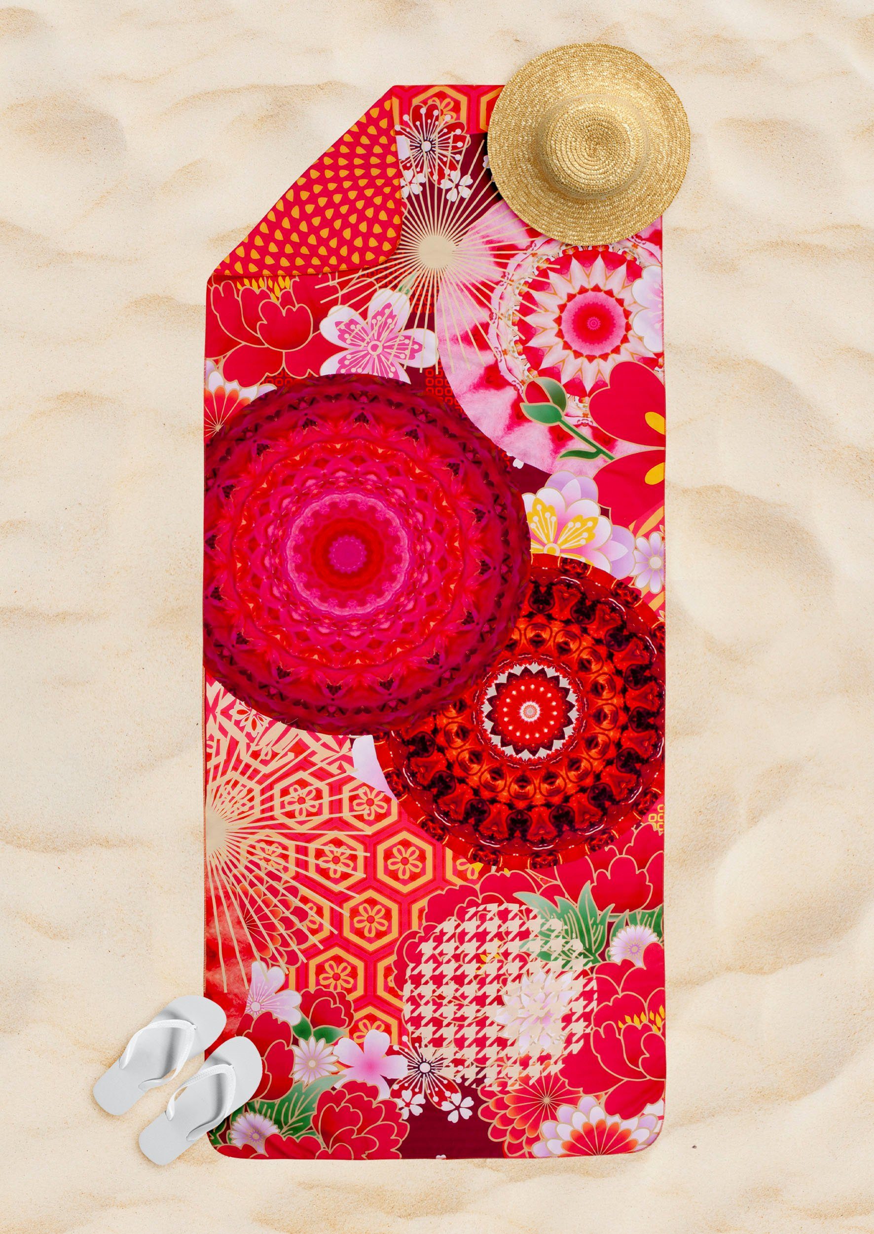 hip Strandtuch Yuki, Microfaser (1-St), mit Mandala
