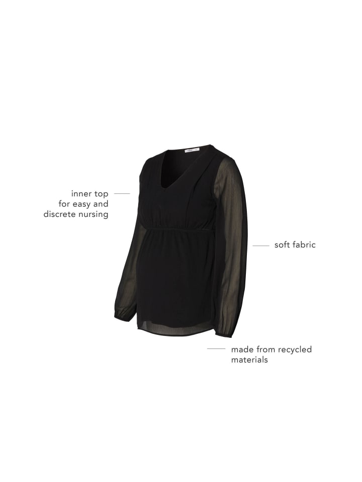 Noppies Bluse Pargas in Black günstig kaufen