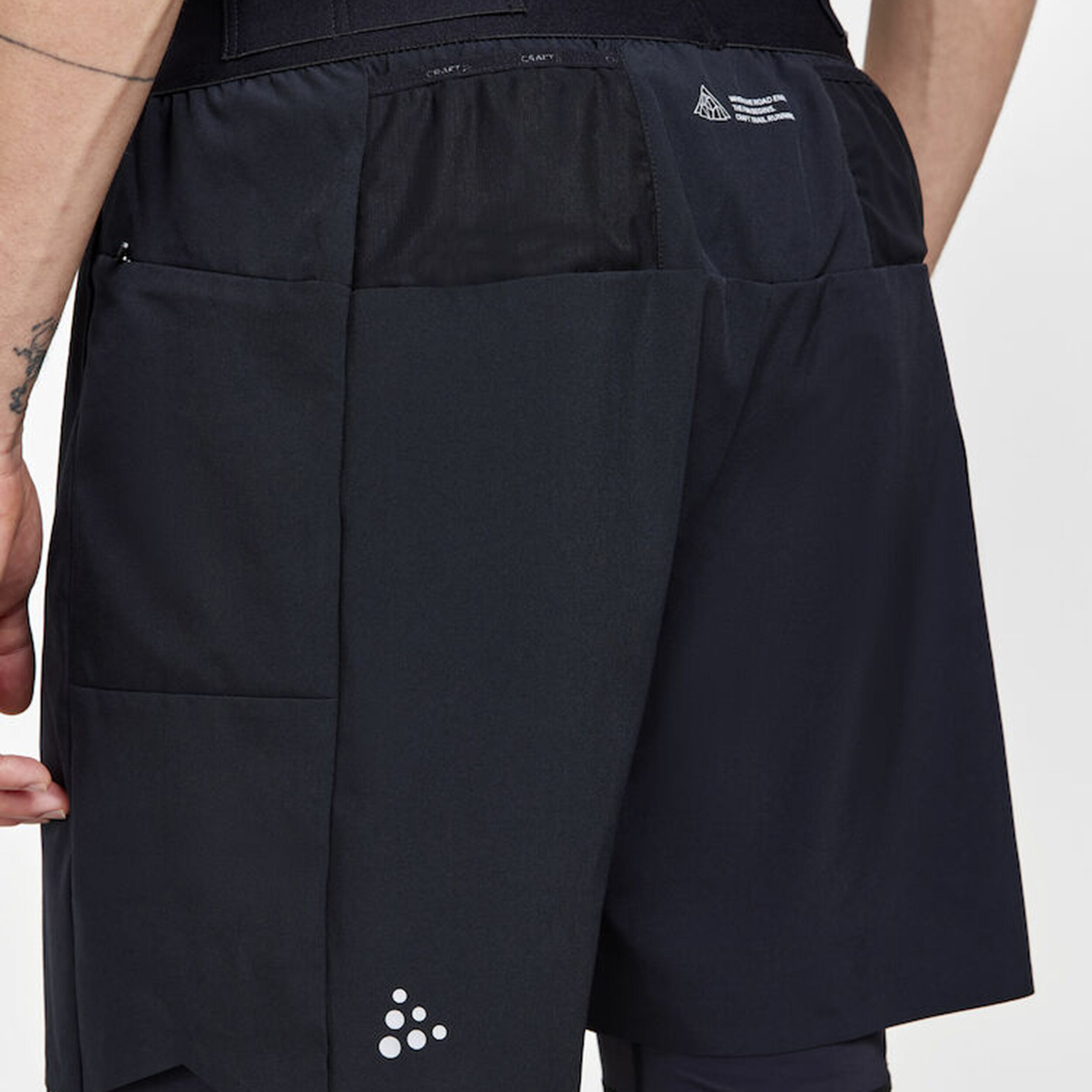 Pro Trail 2in1 Laufshorts Herren - Schwarz