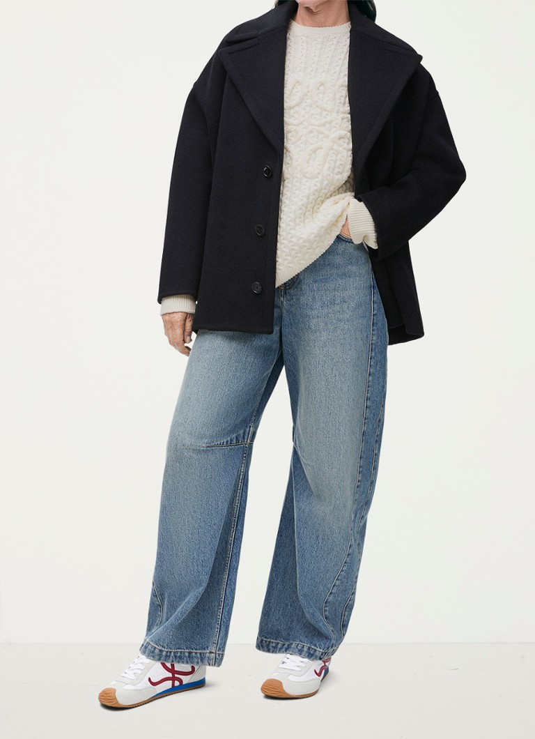 LOEWE Wool coat with side pockets