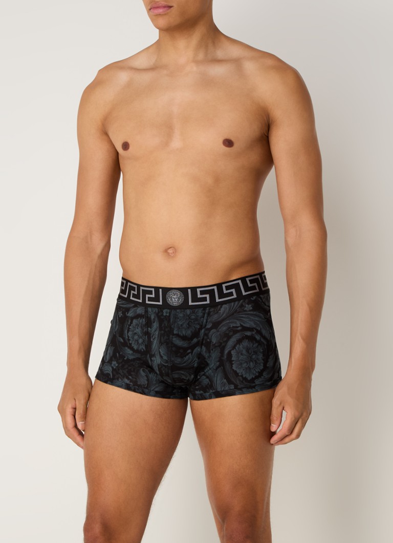 Versace organic cotton boxer shorts with logo waistband