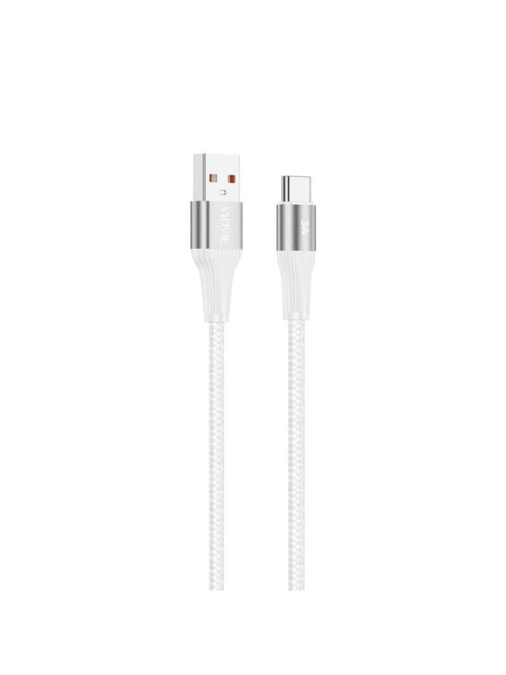 COFI 1453 Ladekabel USB - USB-C - Datenkabel 100 cm in Weiß/Silber in Weiß/Silber günstig kaufen 100