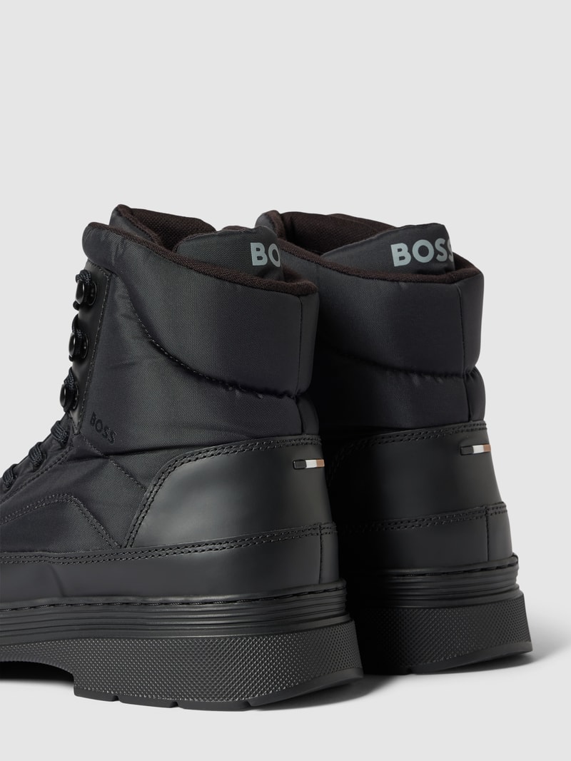 Schnürboots aus Leder Modell 'Eloy' in schwarz