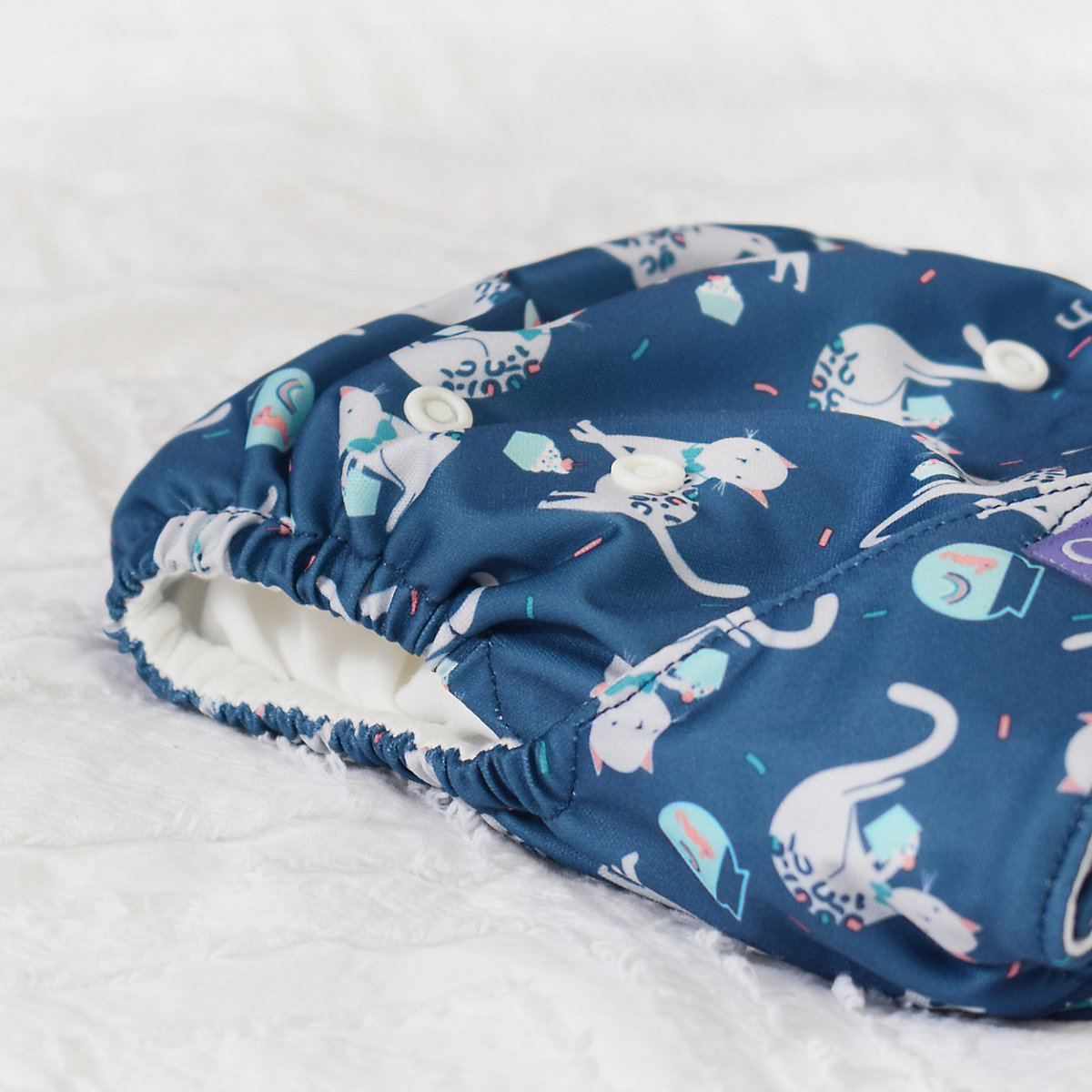 Bambino Mio, miosolo classic All-in-One Stoffwindel, Konfetti Katze