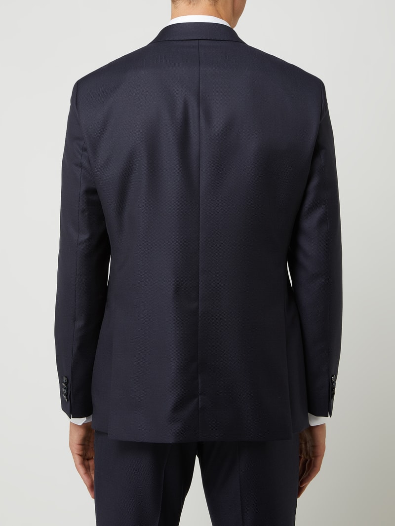 Modern Fit 2-Knopf-Sakko aus Schurwolle Modell 'Duncan' in marineblau