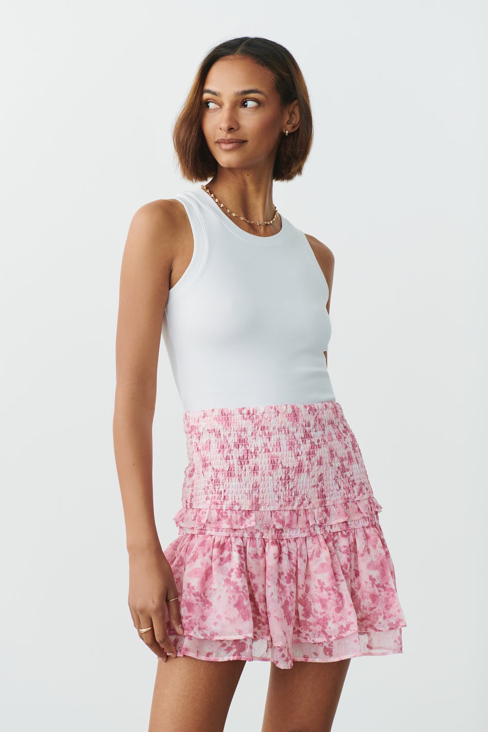 Short smock skirt