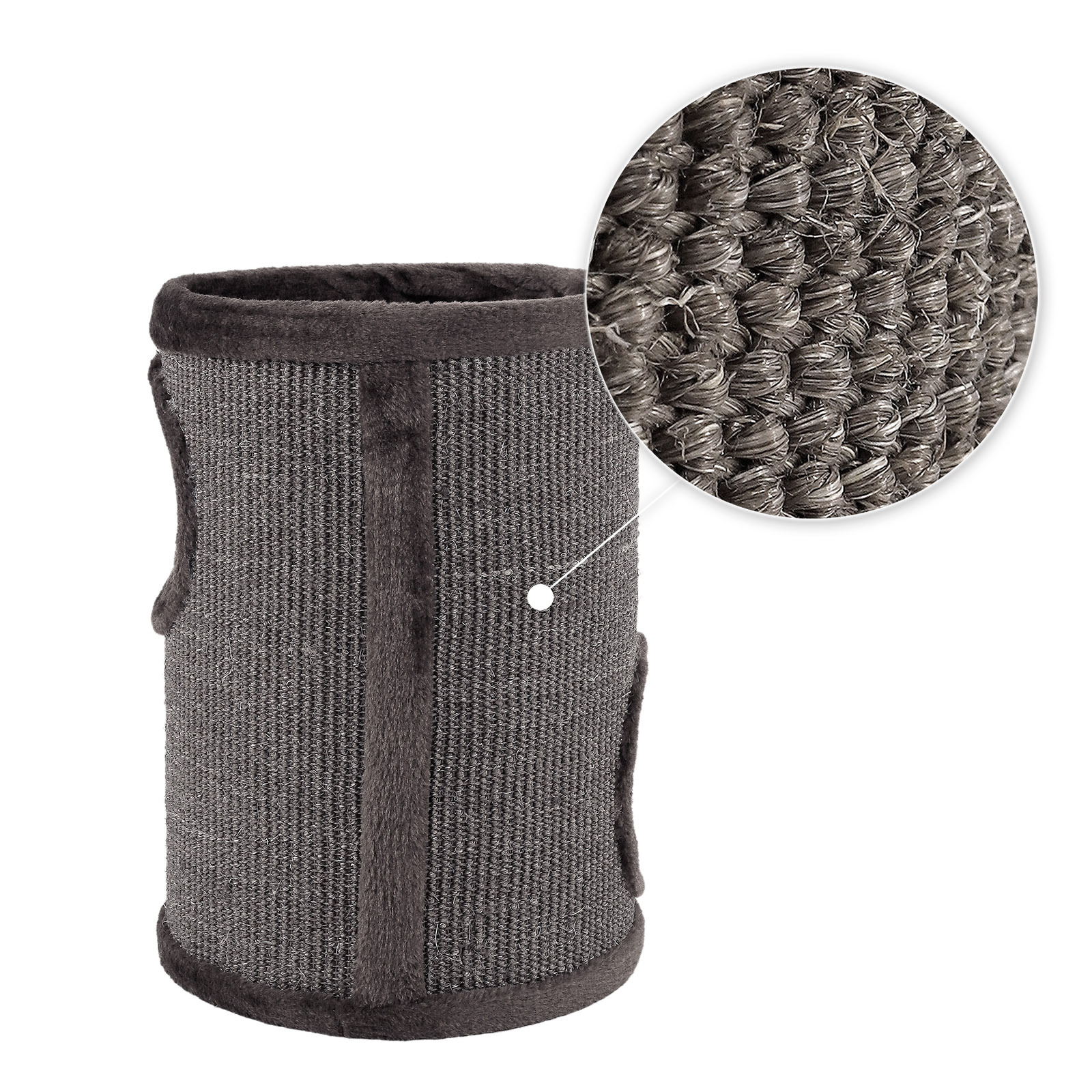 Lionto Kratztonnen Lionto 50cm Kratztonne mit Sisal grau
